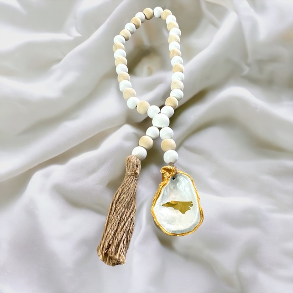 North Carolina oyster shell blessing beads - Picture 2 of 3